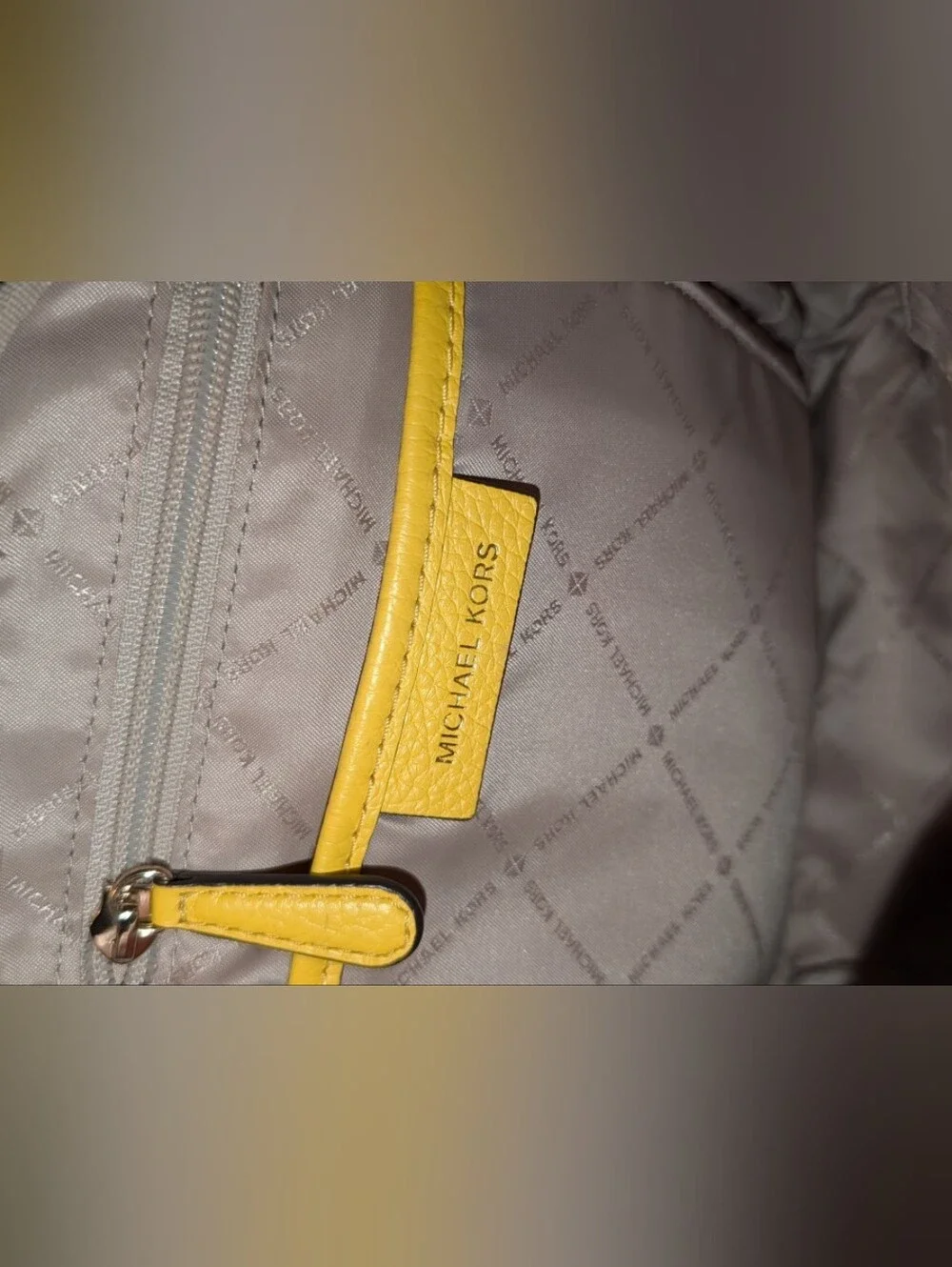 MICHAEL KORS ERIN SMALL CONVERTIBLE BACKPACK YELLOW EUC